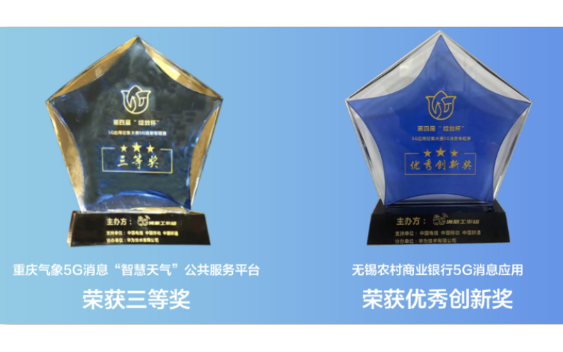 在國內5G消息領域最高級別比賽中，浩鯨科技斬獲2項大獎
